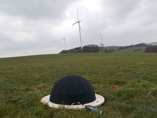 Emissionsmessung WEA Grenzflaechenmikrofon