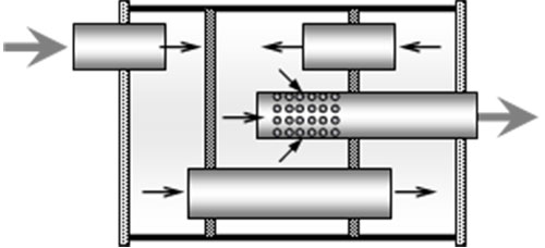 Reflexionsschalldaempfer