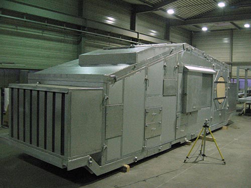 Kulissenschalldämpfer einer Schallschutzkapsel